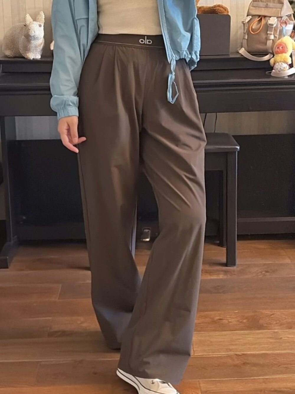 Espresso ALO Yoga XS&S Suit Up Trouser 30" Inseam Regular🌻Cool Girl Must Have😎 - Picture 7 of 7